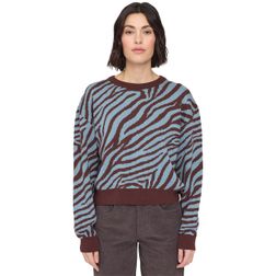 Mazine Damen Strickpullover Zebra Jacquard Knit Jumper