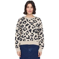Mazine Damen Strickpullover Leo Jacquard Knit Jumper