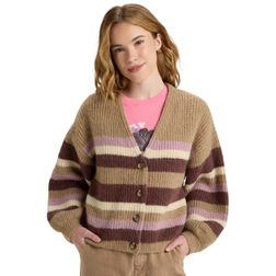Roxy Damen Cardigan MARBLE TILES STRIPE