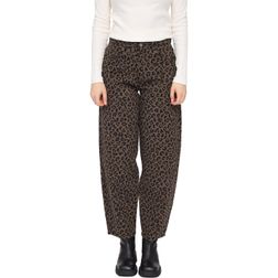 Mazine Damen Jeans Printed Barrel Leg Denim Pants