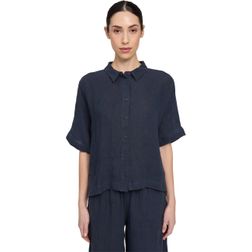 Mazine Damen Kurzarmhemd Short Sleeve Linen Shirt