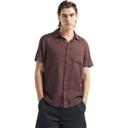 Brixton Herren Kurzarmhemd Charter Slub Woven