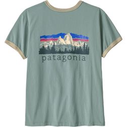 Patagonia Damen T-Shirt W's Fitz Roy Foothills Ringer Tee